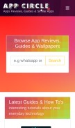 How appcircle.online looks like on a mobile device such as an iPhone.