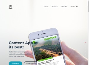 How appful.io looks like on a tablet such as an iPad.