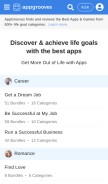 How appgrooves.com looks like on a mobile device such as an iPhone.