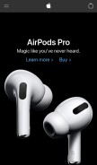 How apple.com looks like on a mobile device such as an iPhone.