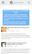 How appletoolbox.com looks like on a mobile device such as an iPhone.