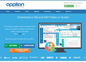 How applian.com looks like on a tablet such as an iPad.