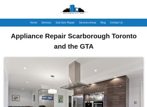 How appliancescitywide.com looks like on a tablet such as an iPad.