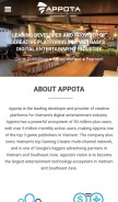 How appota.com looks like on a mobile device such as an iPhone.