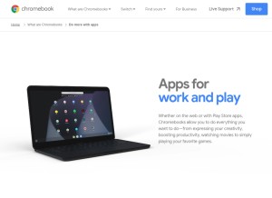 How apps.chrome looks like on a tablet such as an iPad.