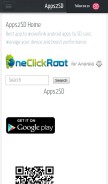 How apps2sd.info looks like on a mobile device such as an iPhone.