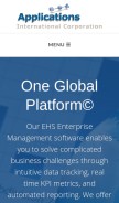 How appsinternational.com looks like on a mobile device such as an iPhone.