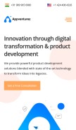 How appventurez.com looks like on a mobile device such as an iPhone.