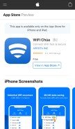 How appwifi.com looks like on a mobile device such as an iPhone.