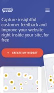 How appzi.io looks like on a mobile device such as an iPhone.