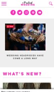 How apracticalwedding.com looks like on a mobile device such as an iPhone.