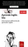 How aprendeinglessila.com looks like on a mobile device such as an iPhone.