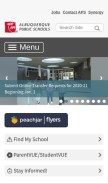 How aps.edu looks like on a mobile device such as an iPhone.