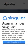 How apsalar.com looks like on a mobile device such as an iPhone.