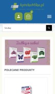 How aptekamika.pl looks like on a mobile device such as an iPhone.