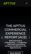 How apttus.com looks like on a mobile device such as an iPhone.