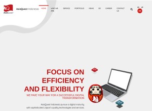 How aqi.co.id looks like on a tablet such as an iPad.