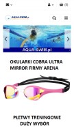 How aqua-swim.pl looks like on a mobile device such as an iPhone.