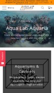 How aqualabaquaria.com looks like on a mobile device such as an iPhone.