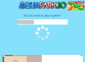 How aquapark.io looks like on a tablet such as an iPad.