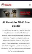 How ar15-gunbuilder.com looks like on a mobile device such as an iPhone.