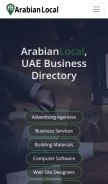 How arabianlocal.com looks like on a mobile device such as an iPhone.