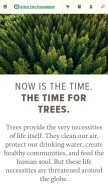 How arborday.org looks like on a mobile device such as an iPhone.