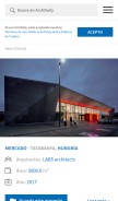 How archdaily.mx looks like on a mobile device such as an iPhone.