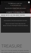 How archerhotel.com looks like on a mobile device such as an iPhone.