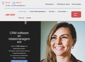 How archie.nl looks like on a tablet such as an iPad.