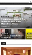 How architecturelab.net looks like on a mobile device such as an iPhone.