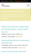 How archive.love looks like on a mobile device such as an iPhone.