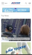 How arcor.de looks like on a mobile device such as an iPhone.