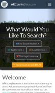 How arcountydata.com looks like on a mobile device such as an iPhone.