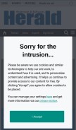 How ardrossanherald.com looks like on a mobile device such as an iPhone.