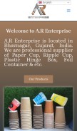 How arenterprisebhv.com looks like on a mobile device such as an iPhone.