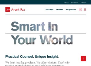 How arentfox.com looks like on a tablet such as an iPad.