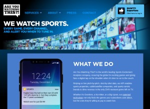How areyouwatchingthis.com looks like on a tablet such as an iPad.