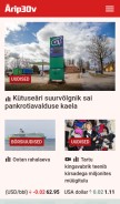 How aripaev.ee looks like on a mobile device such as an iPhone.