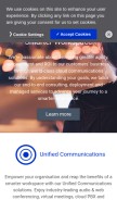 How arkadin.com looks like on a mobile device such as an iPhone.