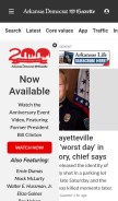 How arkansasonline.com looks like on a mobile device such as an iPhone.