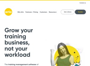 How arlo.co looks like on a tablet such as an iPad.