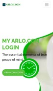 How arloslogn.com looks like on a mobile device such as an iPhone.