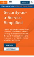 How armor.com looks like on a mobile device such as an iPhone.