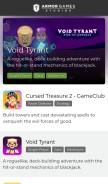 How armorgames.com looks like on a mobile device such as an iPhone.