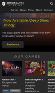 How armorgamesstudios.com looks like on a mobile device such as an iPhone.