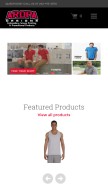 How aropadesigns.com looks like on a mobile device such as an iPhone.