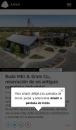 How arqa.com looks like on a mobile device such as an iPhone.