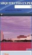 How arquitectoperu.com looks like on a mobile device such as an iPhone.