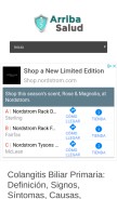 How arribasalud.com looks like on a mobile device such as an iPhone.